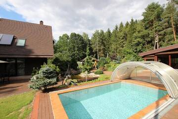 Фото номера Бунгало Делюкс с видом на сад Дома для отпуска Dream forest house of Kaunas Reservoir г. Šlienava 74