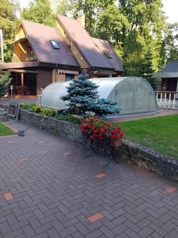 Фото номера Бунгало Делюкс с видом на сад Дома для отпуска Dream forest house of Kaunas Reservoir г. Šlienava 22